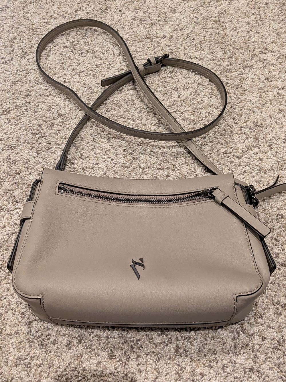 Women's Taupe Crossbody Bag - Sleek Everyday Shoulder Bag